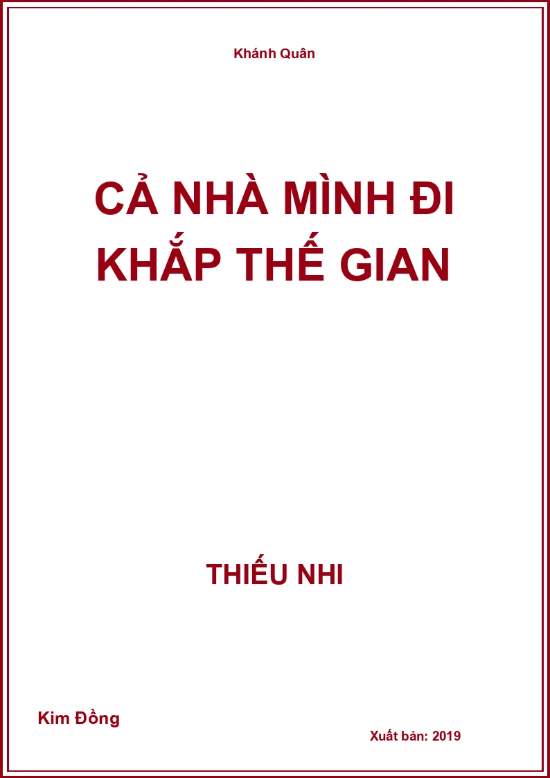 Cả nhà mình đi khắp thế gian