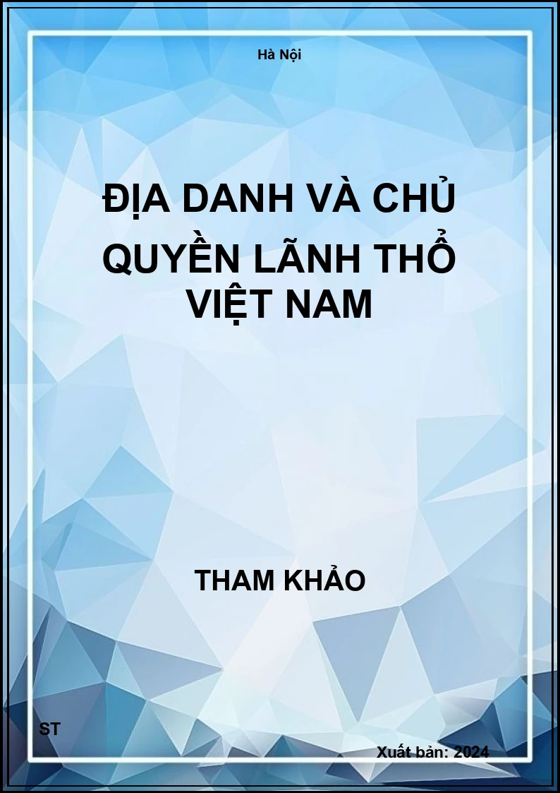 Địa danh và chủ quyền lãnh thổ Việt Nam