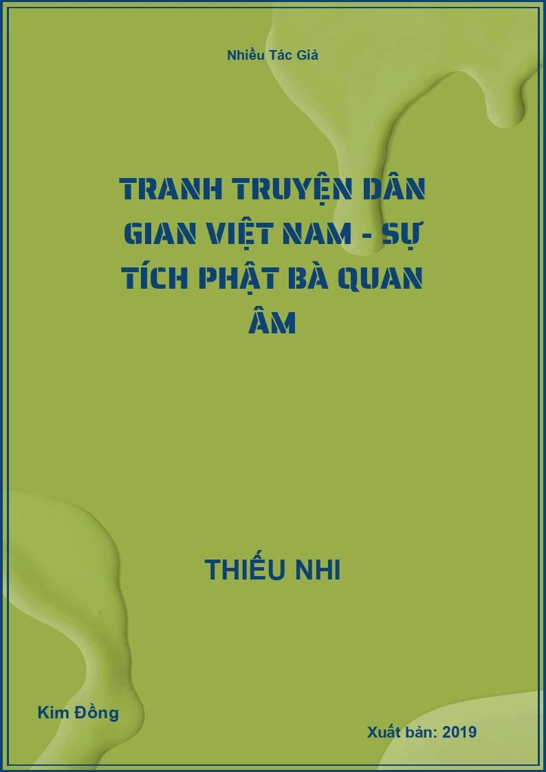 Tranh truyện dân gian Việt Nam - Sự tích Phật bà Quan Âm