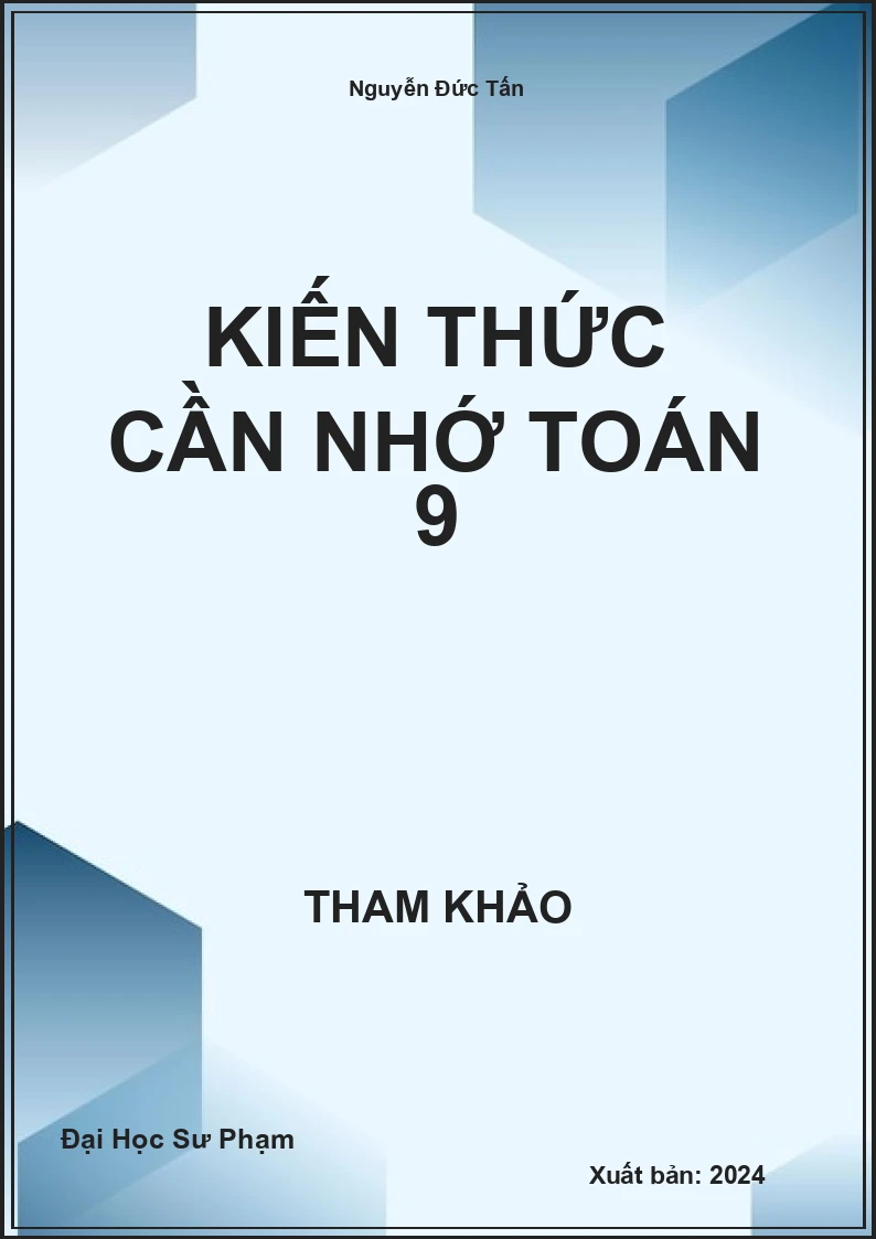 Kiến thức cần nhớ Toán 9