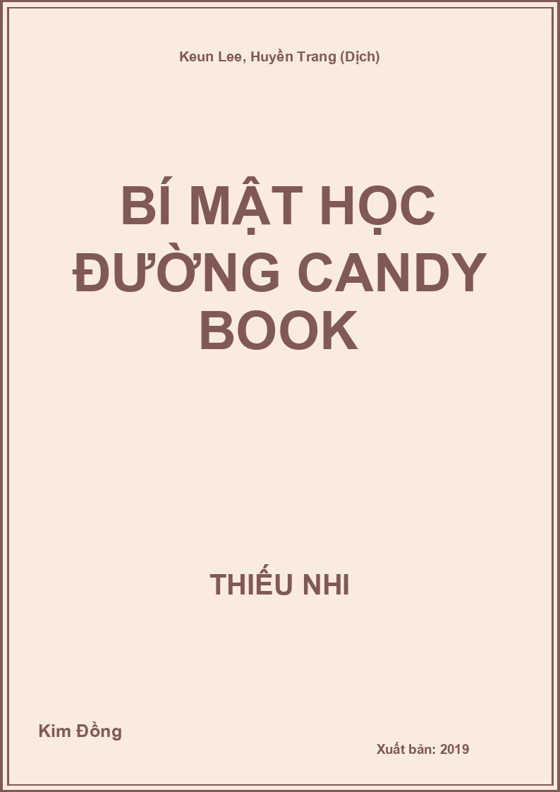 Bí mật học đường candy book
