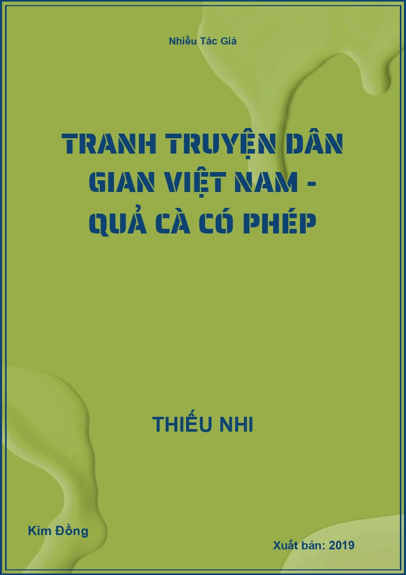 Tranh truyện dân gian Việt Nam - Quả cà có phép