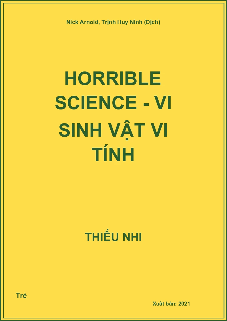 Horrible Science - Vi sinh vật vi tính