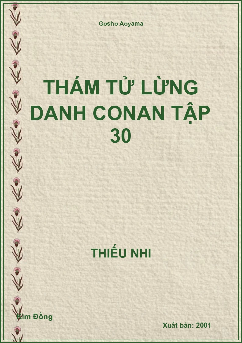 Thám tử lừng danh Conan tập 30