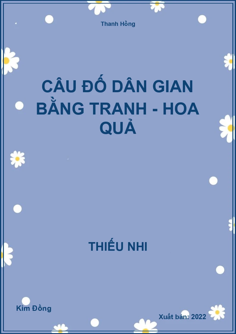 Câu đố dân gian bằng tranh - Hoa quả