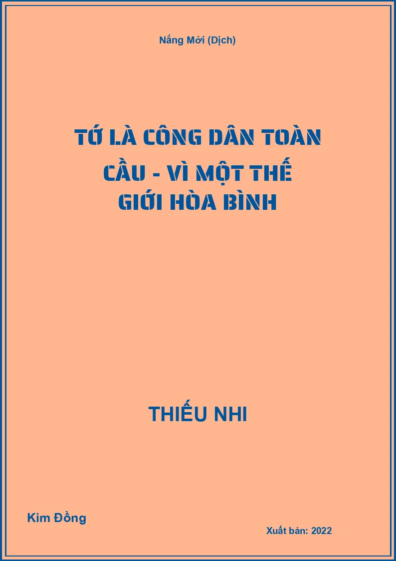 Tớ là công dân toàn cầu - Vì một thế giới hòa bình