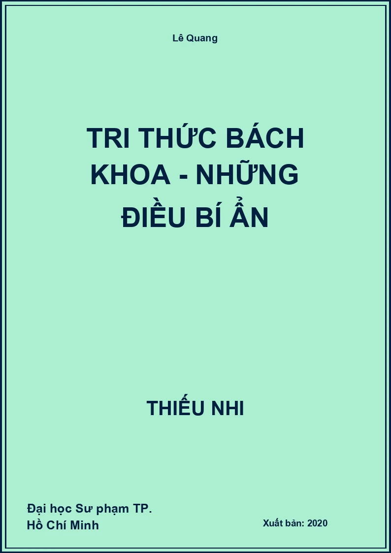 Tri Thức Bách Khoa - Những Điều Bí Ẩn