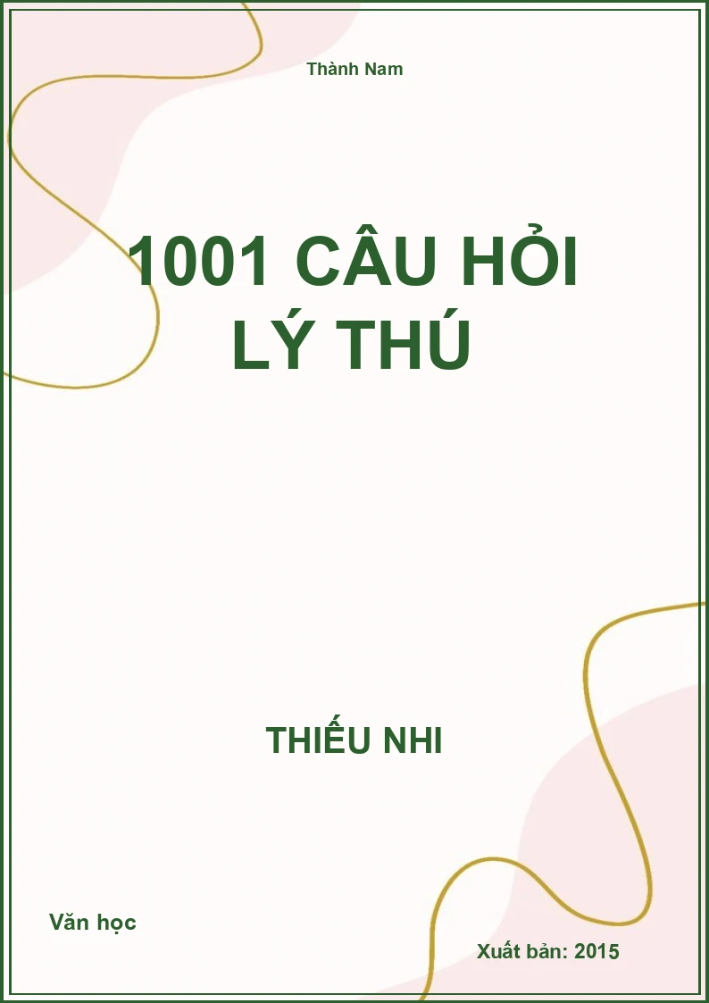 1001 câu hỏi lý thú