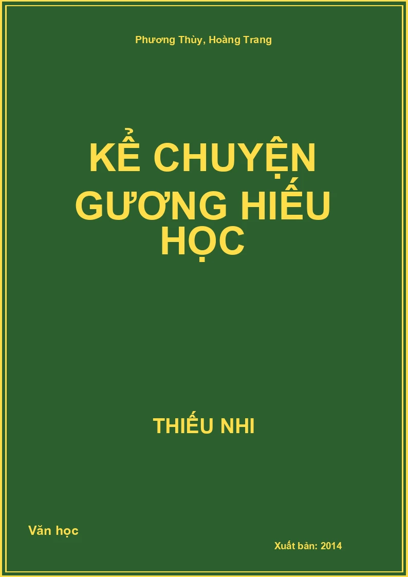 Kể chuyện gương hiếu học
