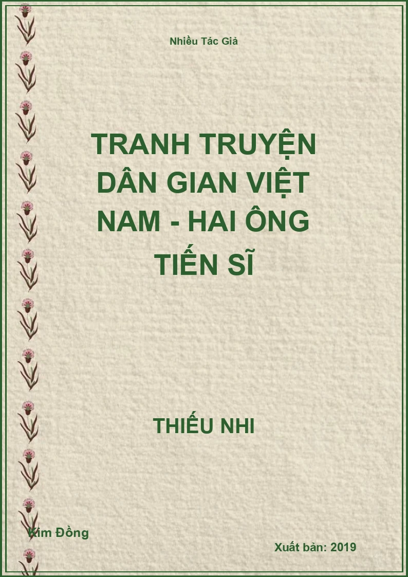 Tranh truyện dân gian Việt Nam - Hai ông tiến sĩ
