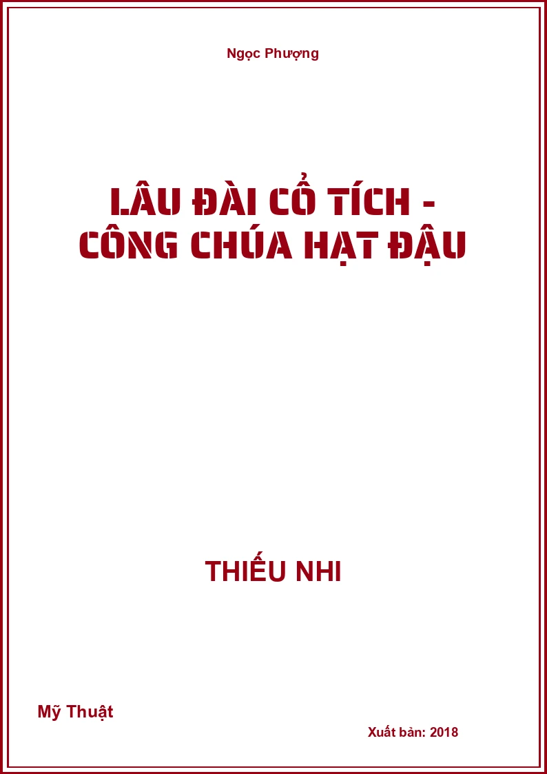 Lâu Đài Cổ Tích - Công Chúa Hạt Đậu