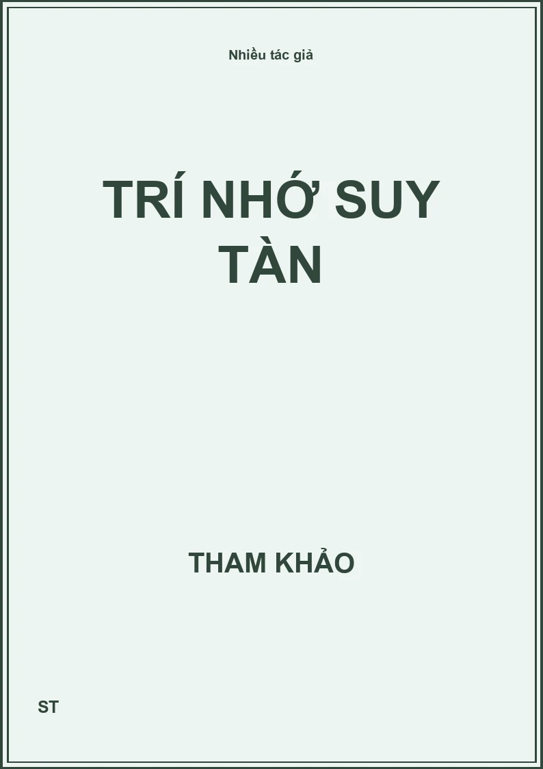 Trí nhớ suy tàn