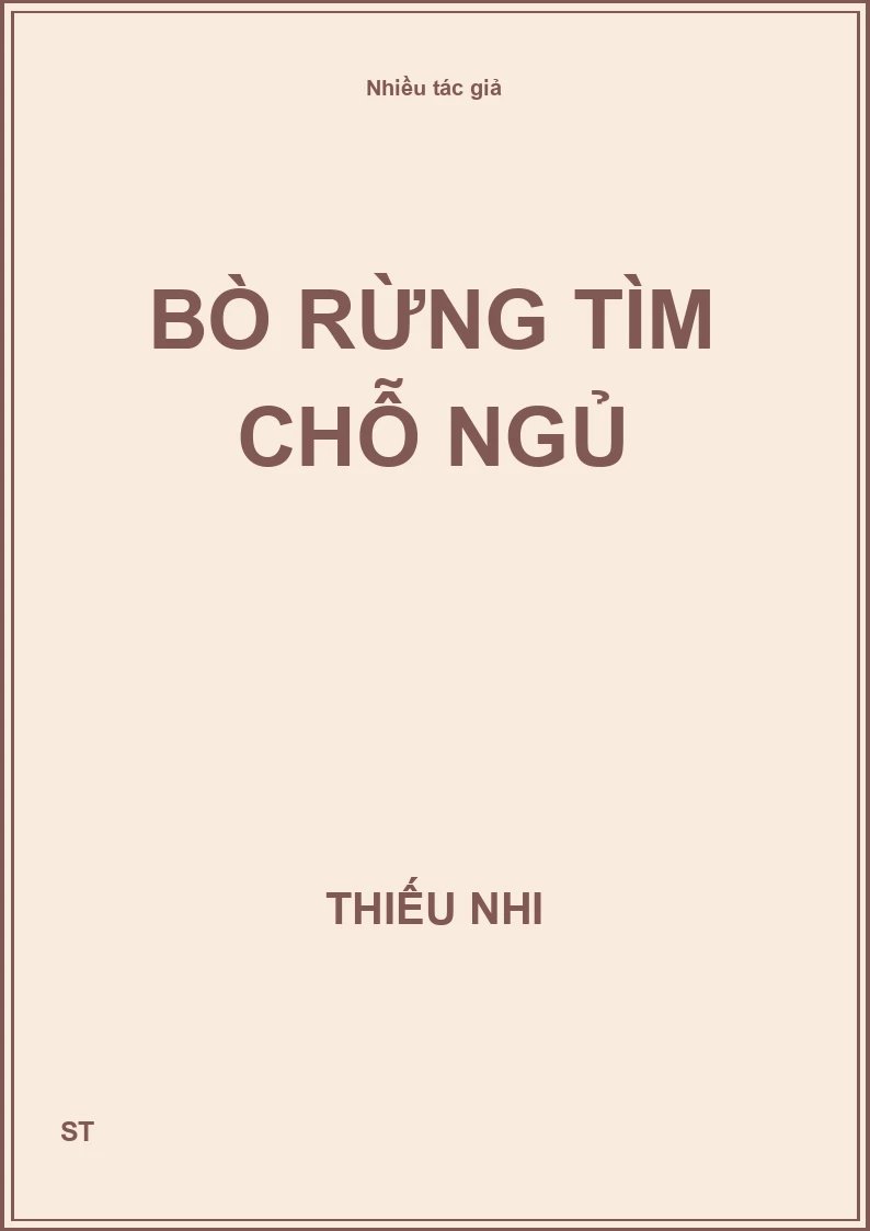 Bò Rừng Tìm Chỗ Ngủ