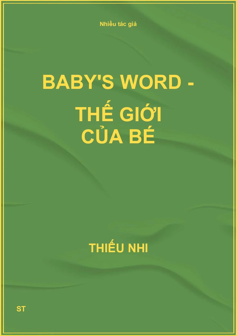 Baby's Word - Thế Giới Của Bé
