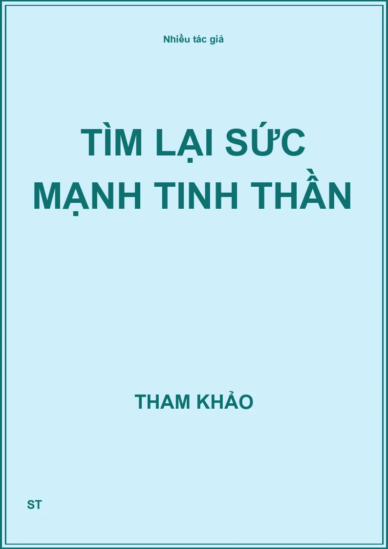 Tìm Lại Sức Mạnh Tinh Thần