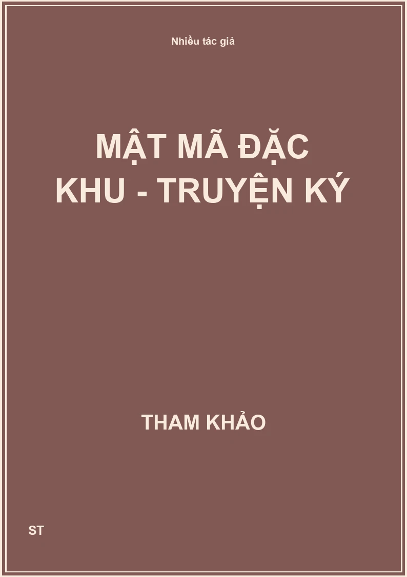 Mật mã đặc khu - truyện ký