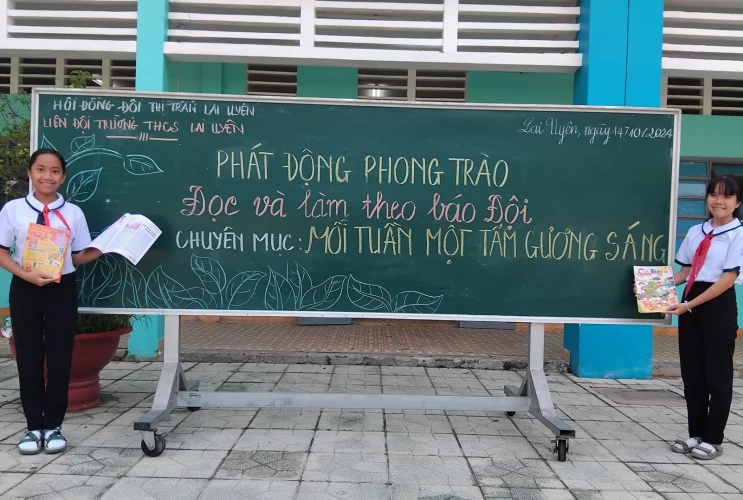 Liên đội phát động phong trào “Đọc và làm theo báo Đội”