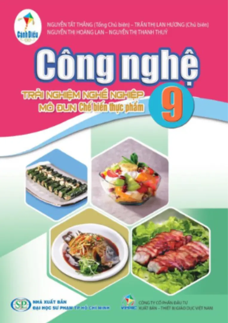 Sách Giáo Khoa Công Nghệ 9: Trải Nghiệm Nghề Nghiệp Chế Biến Thực Phẩm - Cánh Diều