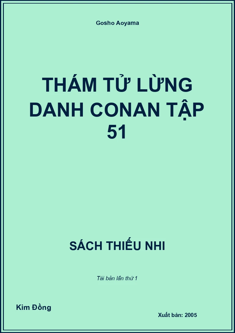 Thám tử lừng danh Conan tập 51