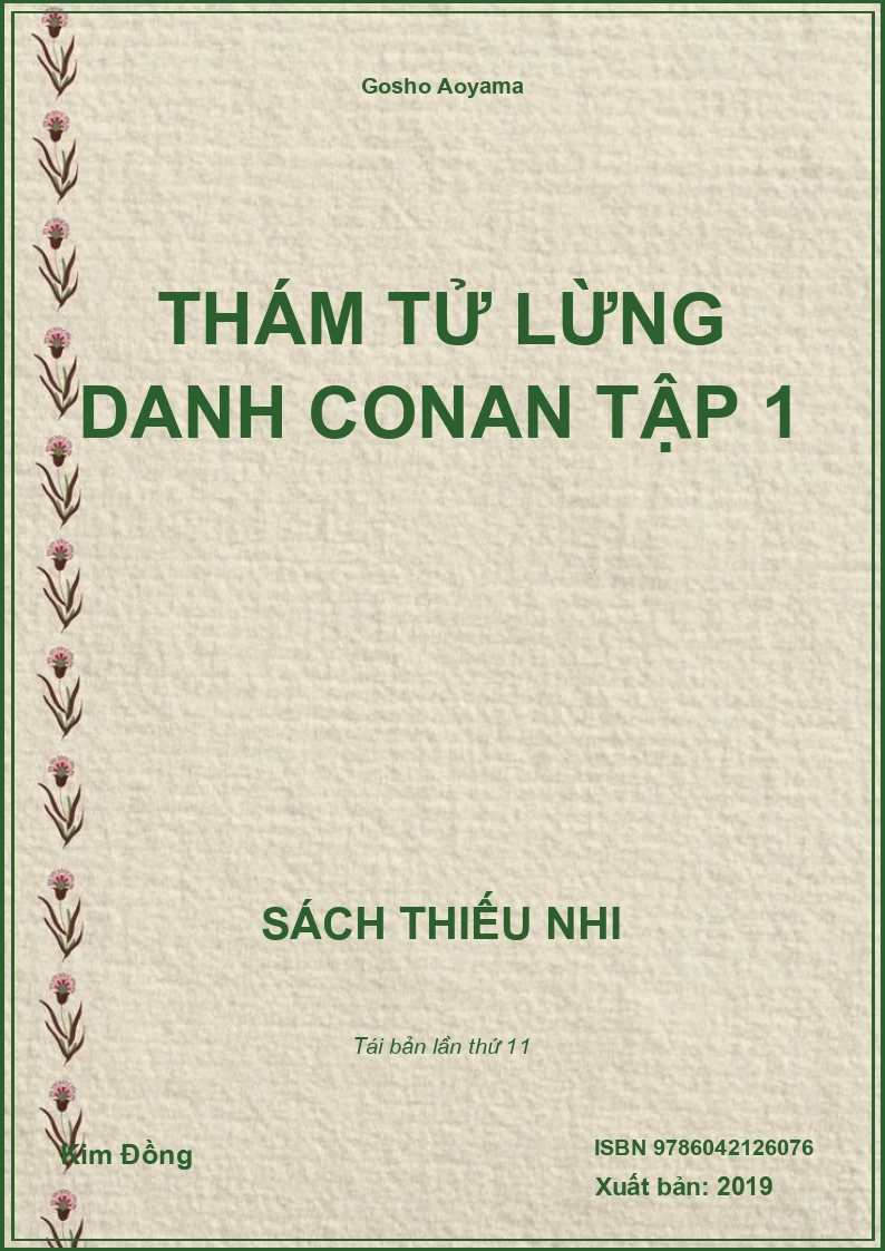 Thám tử lừng danh Conan tập 1