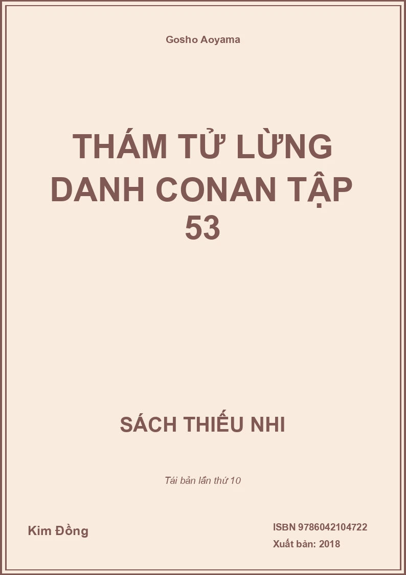 Thám tử lừng danh Conan tập 53