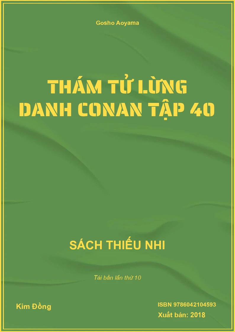 Thám tử lừng danh Conan tập 40