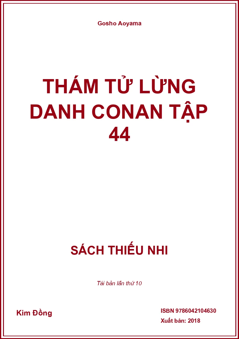 Thám tử lừng danh Conan tập 44