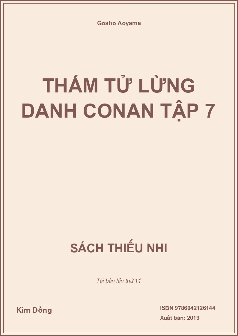 Thám tử lừng danh Conan tập 7
