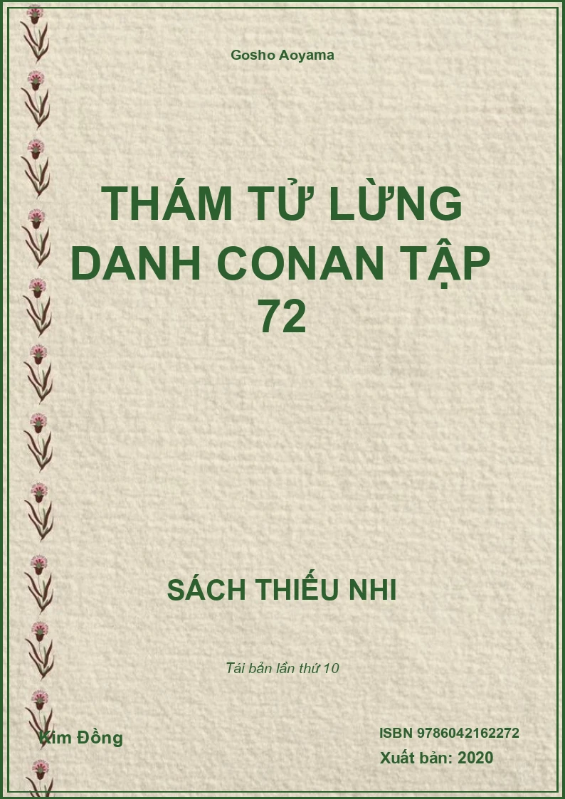 Thám tử lừng danh Conan tập 72