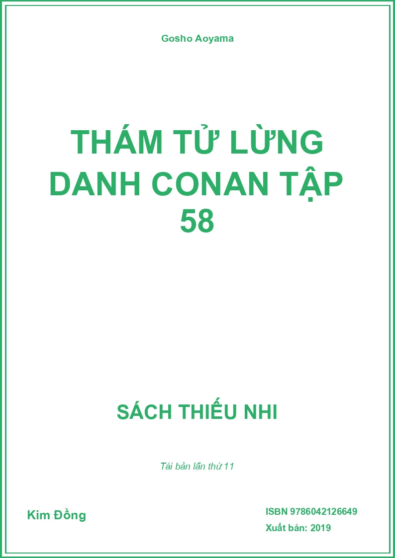 Thám tử lừng danh Conan tập 58