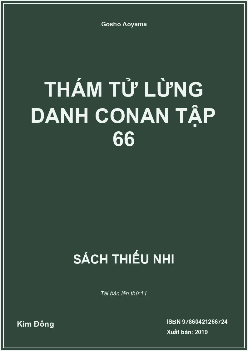 Thám tử lừng danh Conan tập 66
