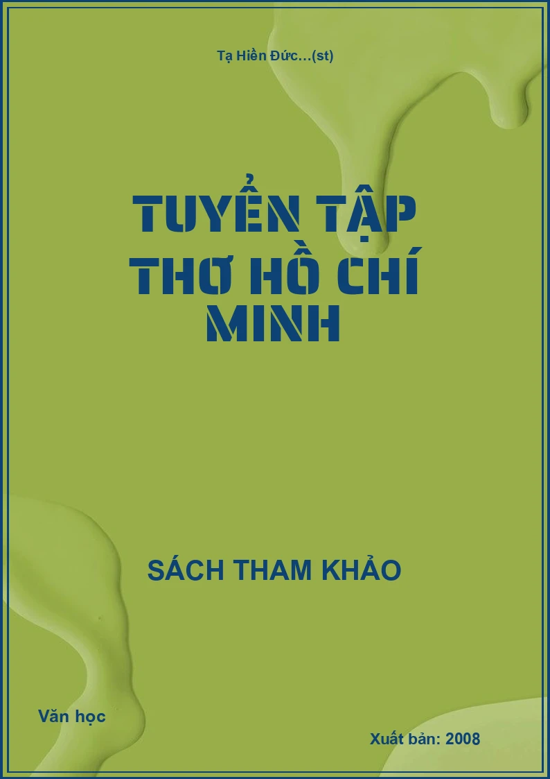 Tuyển tập thơ Hồ Chí Minh
