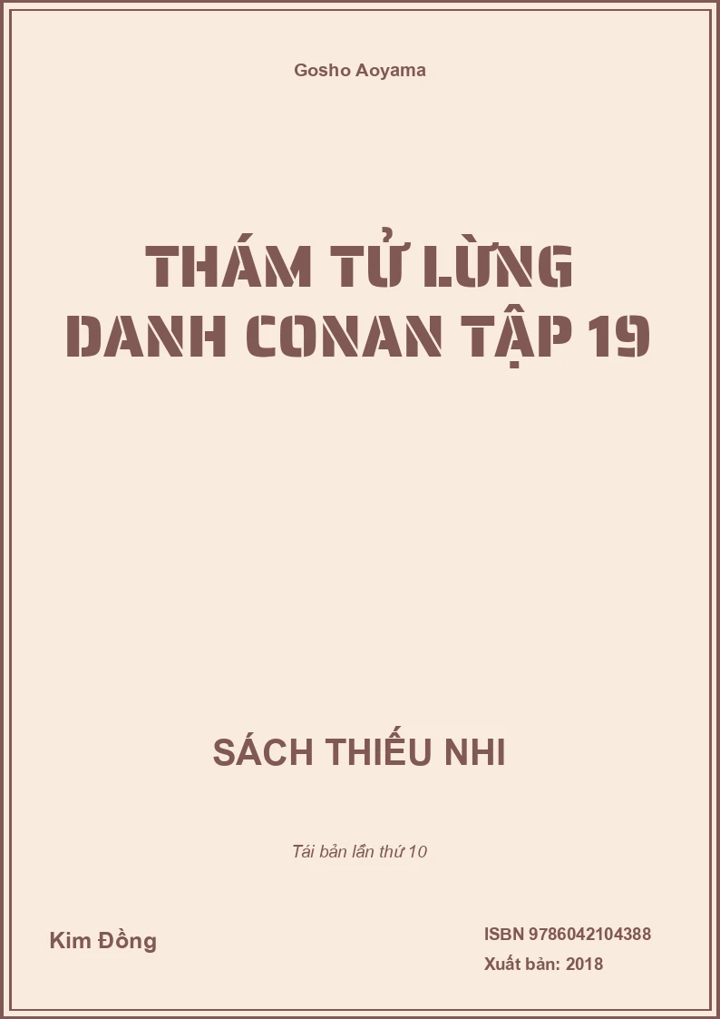 Thám tử lừng danh Conan tập 19