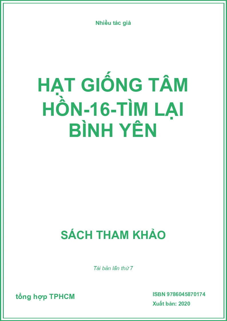 Hạt Giống Tâm Hồn-16-Tìm Lại Bình Yên