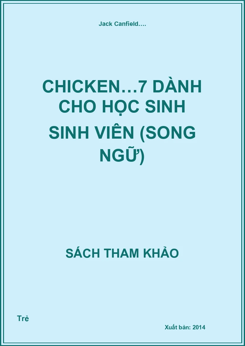 Chicken…7 dành cho học sinh sinh viên (Song ngữ)