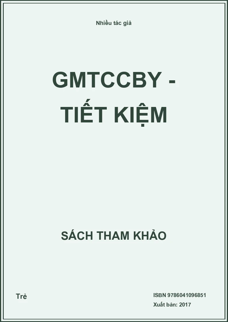 GMTCCBY - Tiết kiệm
