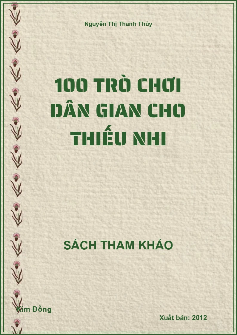 100 trò chơi dân gian cho thiếu nhi