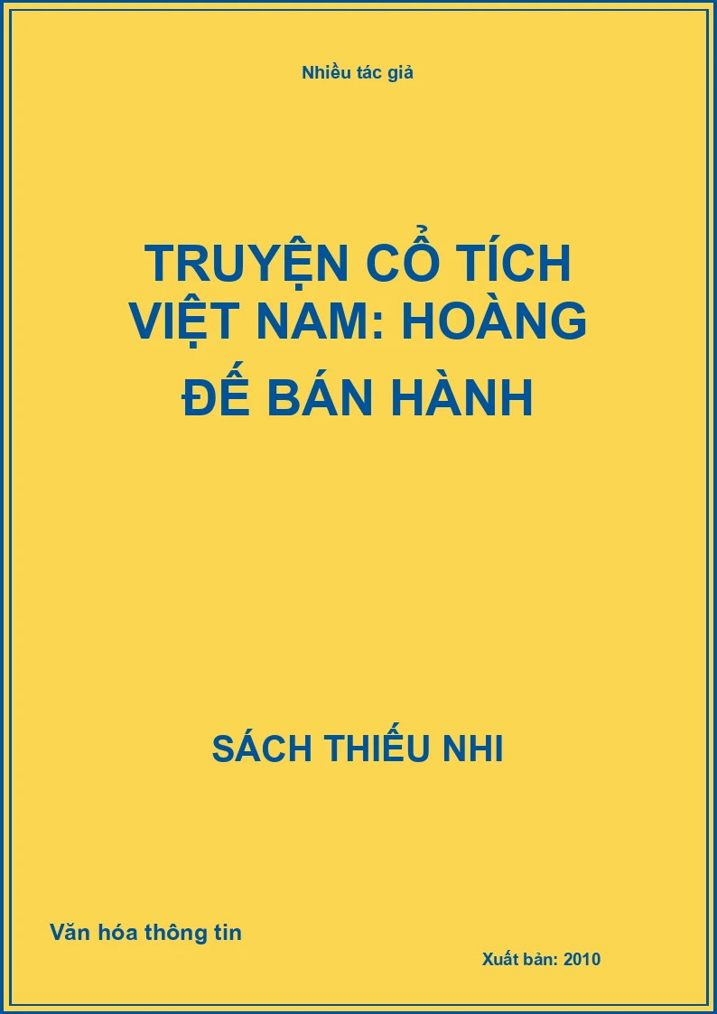 Truyện cổ tích Việt Nam: Hoàng đế bán hành