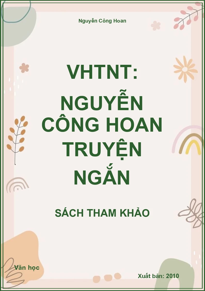 VHTNT: Nguyễn Công Hoan Truyện ngắn