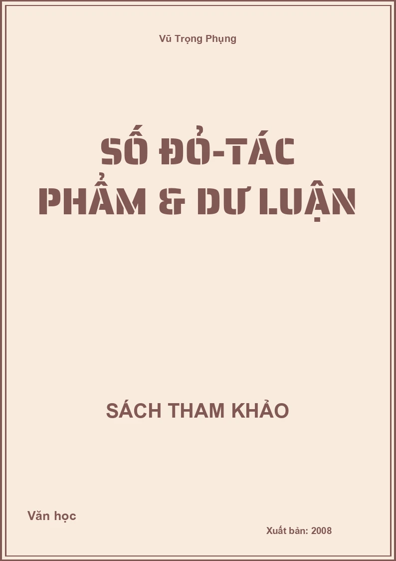 Số đỏ-Tác phẩm & dư luận