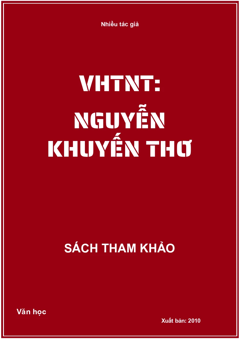 VHTNT: Nguyễn Khuyến thơ