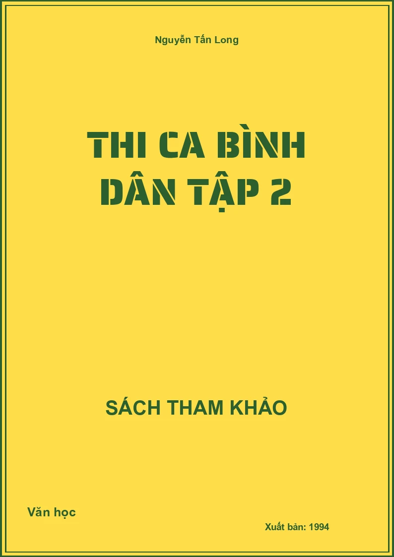 Thi ca bình dân tập 2