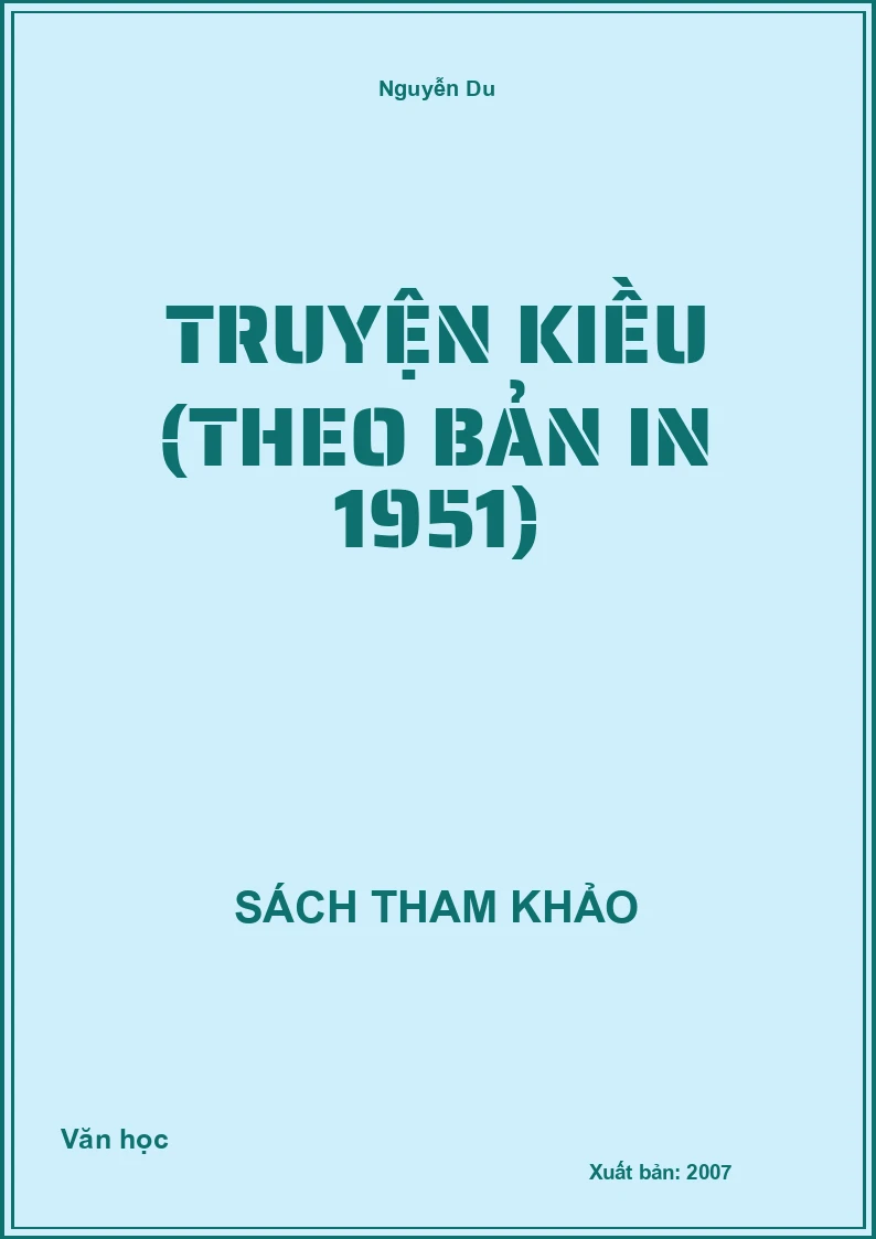 Truyện Kiều (Theo bản in 1951)