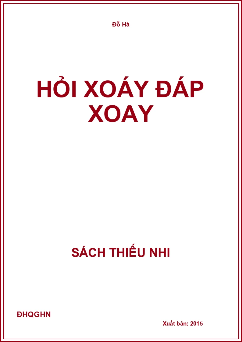 Hỏi xoáy đáp xoay