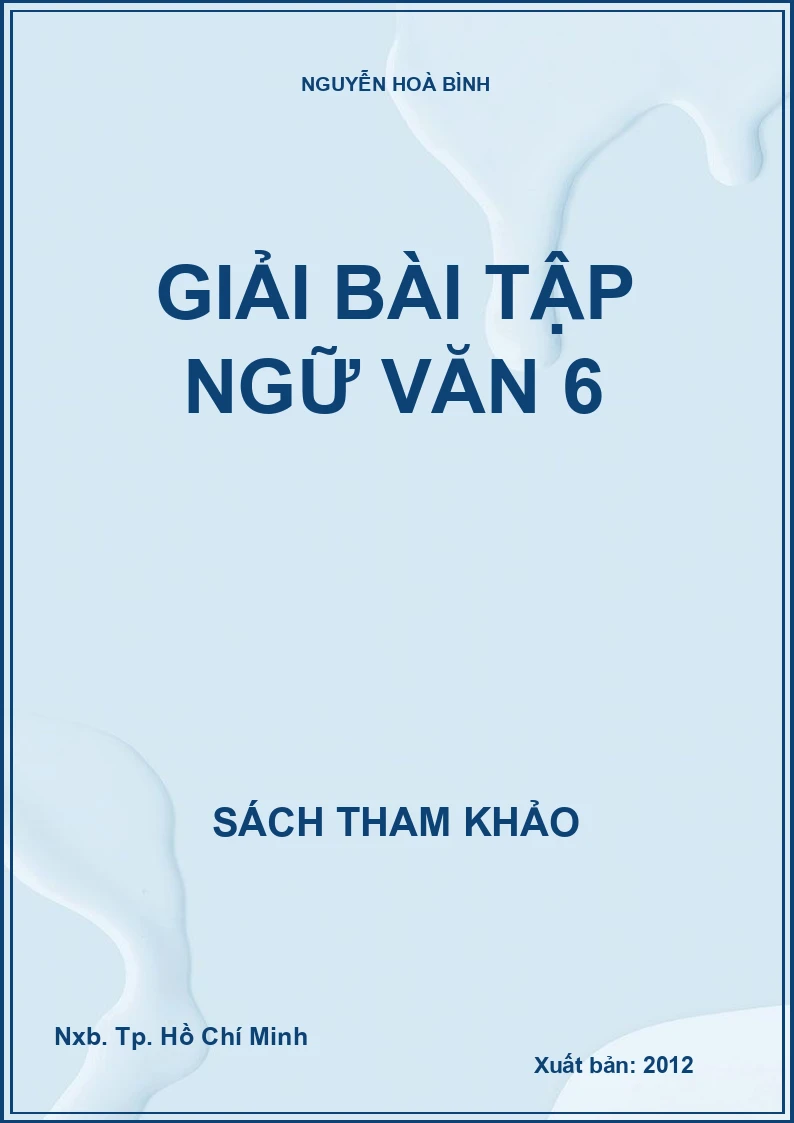 Giải bài tập ngữ văn 6