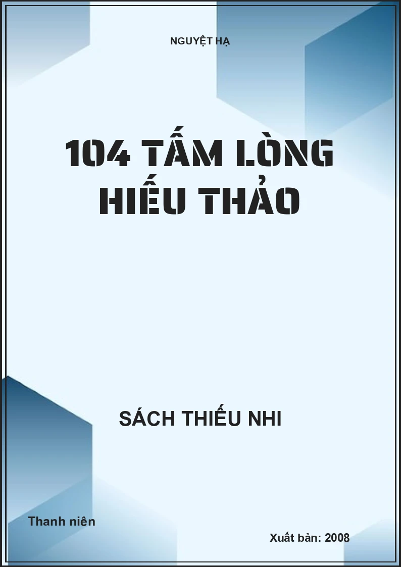 104 Tấm lòng hiếu thảo