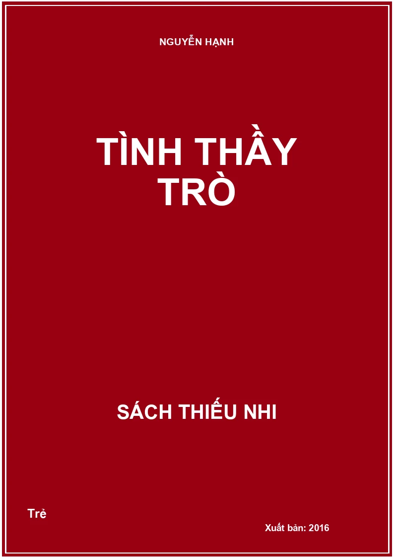 Tình thầy trò