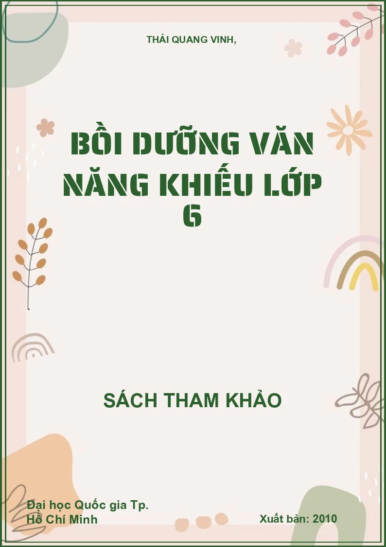Bồi dưỡng văn năng khiếu lớp 6