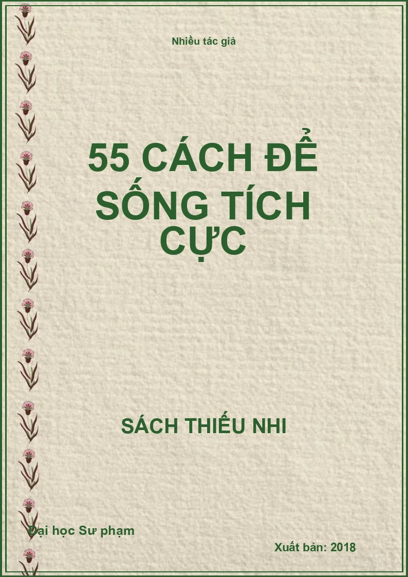 55 cách để sống tích cực