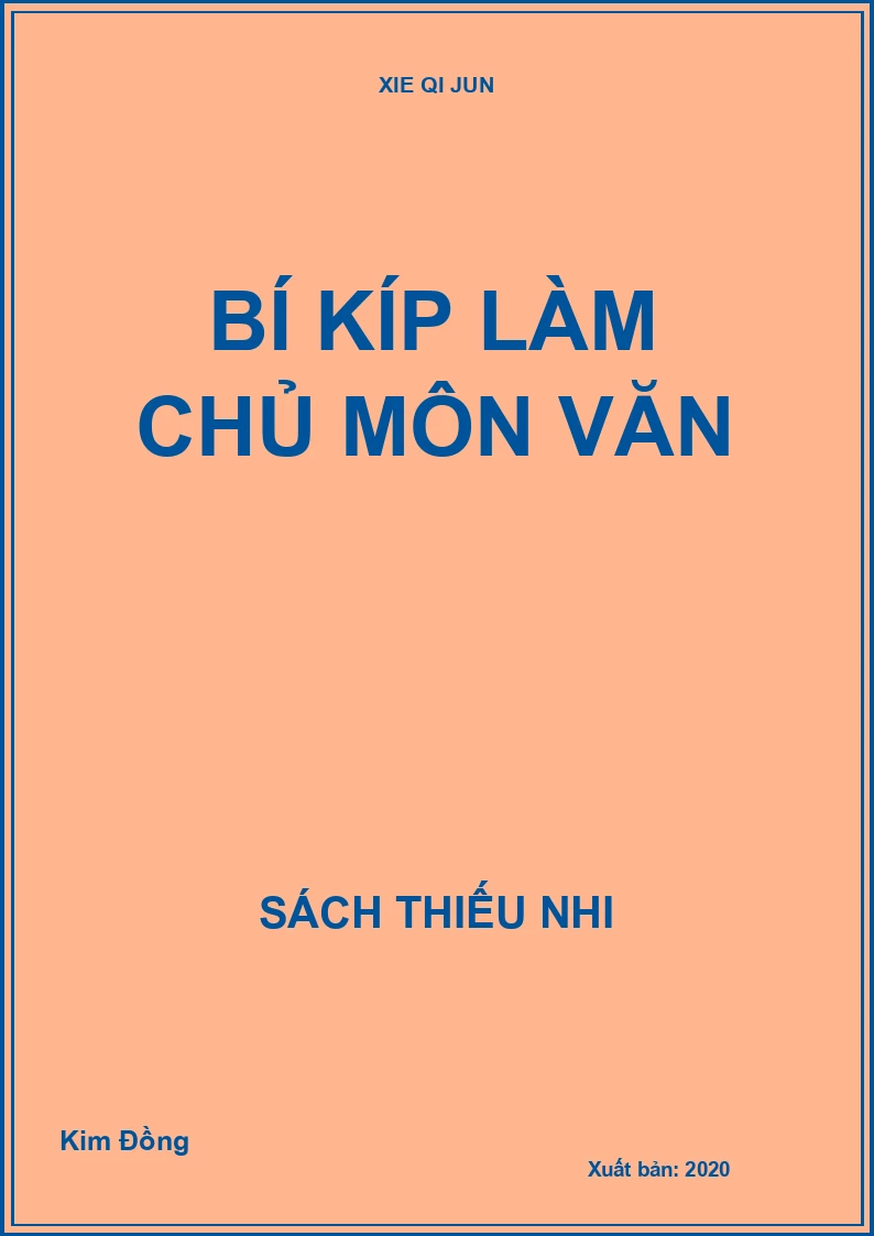 Bí kíp làm chủ môn văn